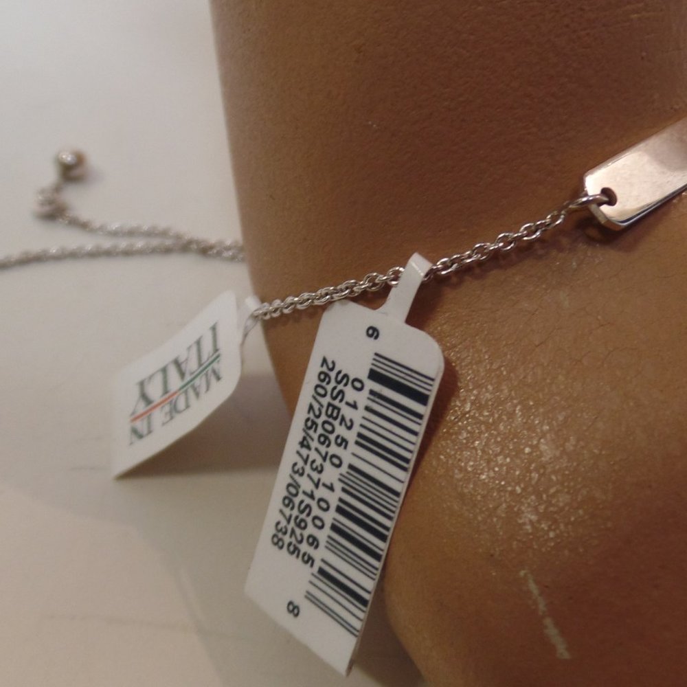 Giani Bernini 9.25 Sterling Silver Bar Bracelet Adjustable Sizing BNWT $90.00 - Picture 5 of 10